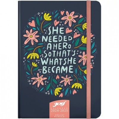 Naptár, tervező, B6, heti, DOLCE BLOCCO "Joy Calendar", Pink Hero